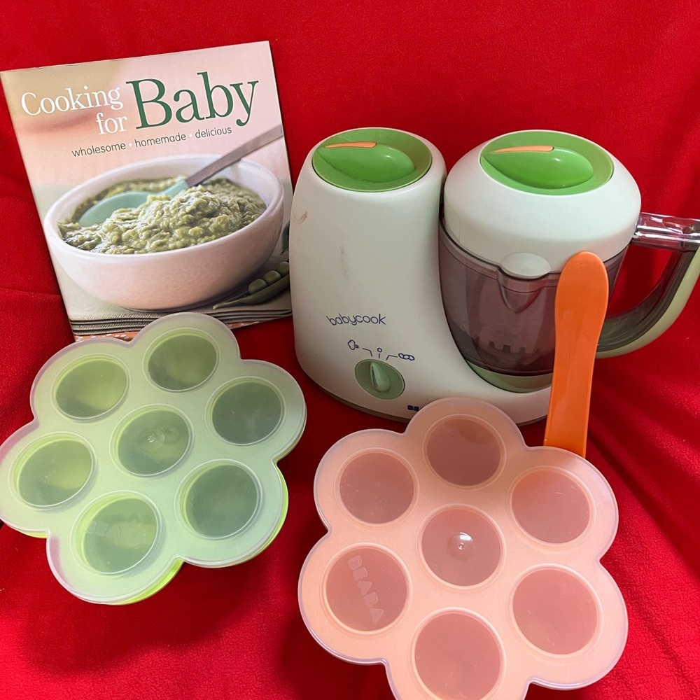 Beaba Babycook Steam cooker & blender Baby Cookbook & Freezer Storage Trays